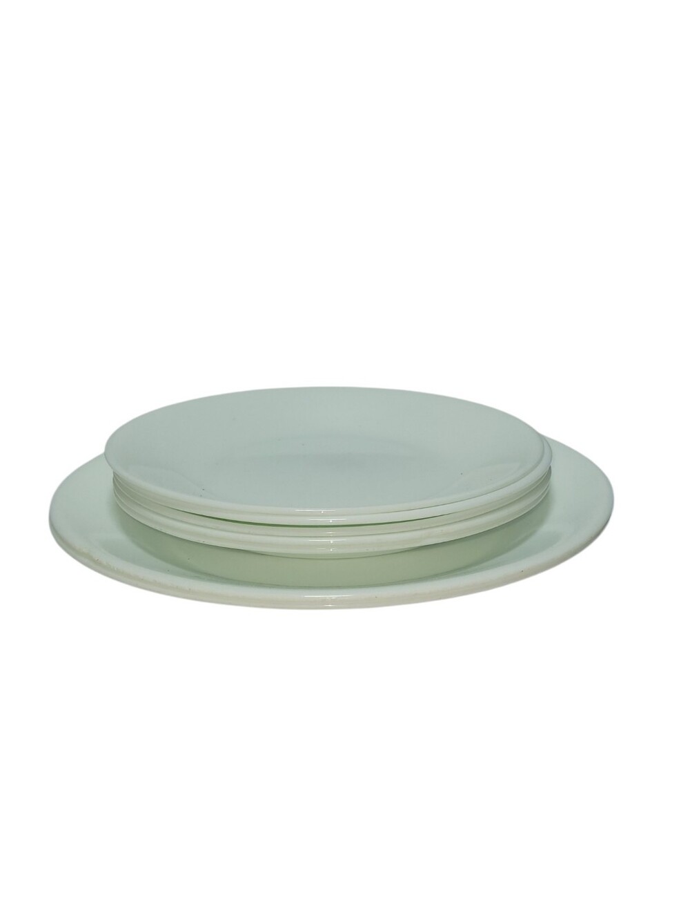 Vintage Corelle Winter Frost White 7-Piece Plate Set